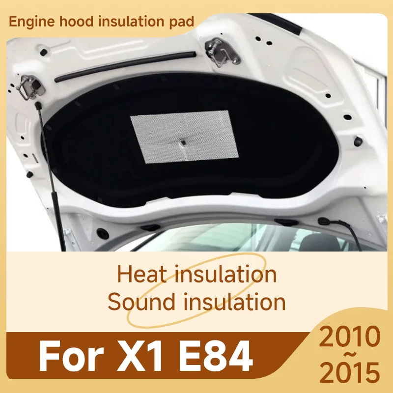 

Front Hood Engine Sound Pad For BMW X1 E84 2010 2011 2012 2013 2014 2015 Insulation Cotton Cover Soundproof Interior Accessorie