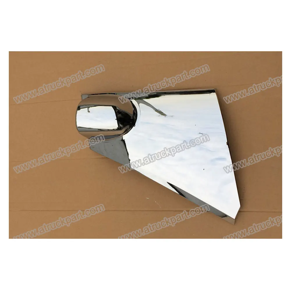 FDONG 1 Set 2 Pcs Chrome Corner Panel Curve Wide for HINO 300 DUTRO 2012 XZU710R XZU600R XZU720 WU720