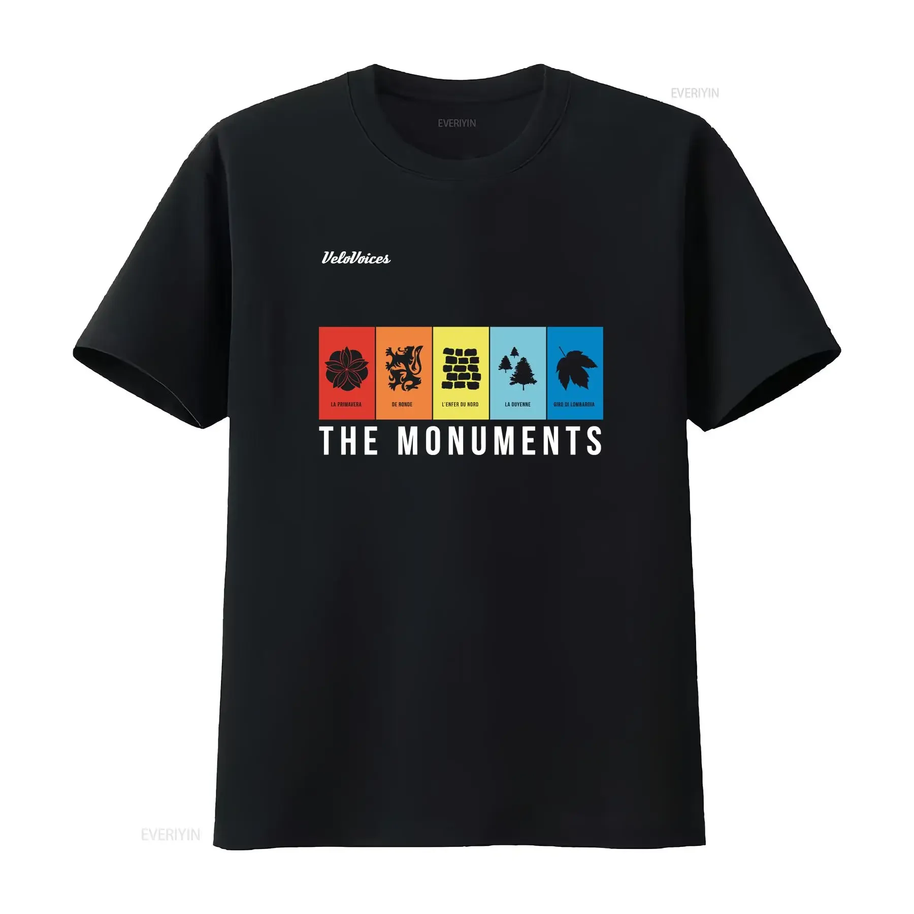 Tour Of Flanders Cycling The Monuments T Shirt Merch for Pure Cotton C long or short sleeves vintage Washed Stylish graphic