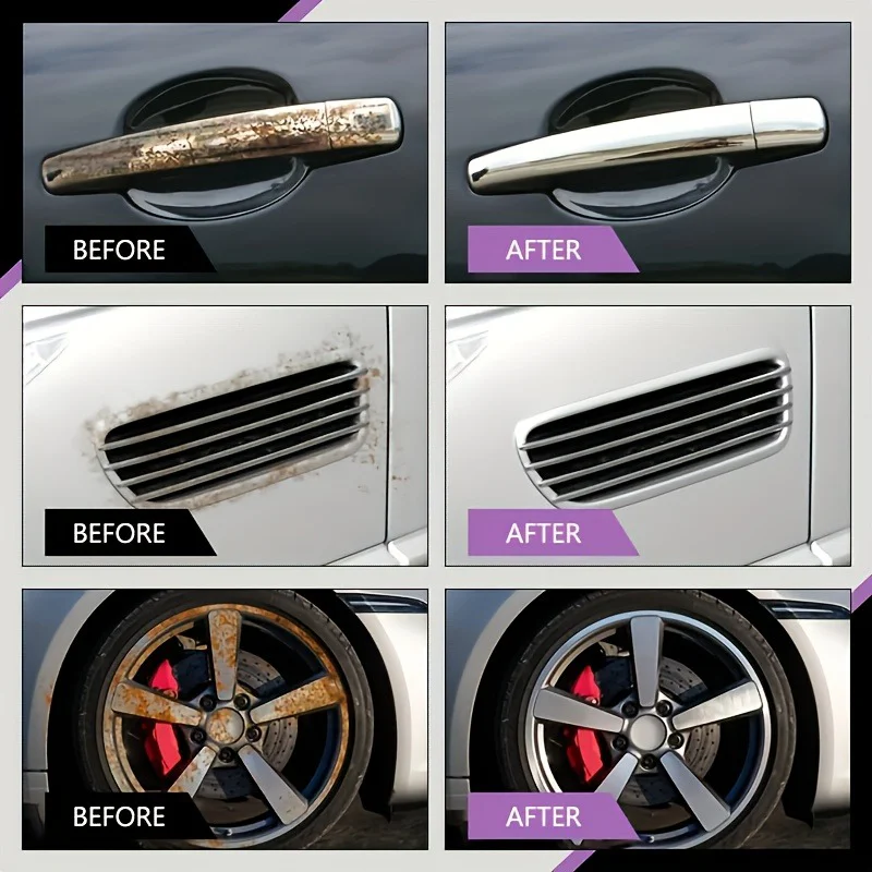 Мощный агент по ремонту металла — полирующий спрей для удаления железного порошка, полировка, возраст восстановления автомобильного металла
