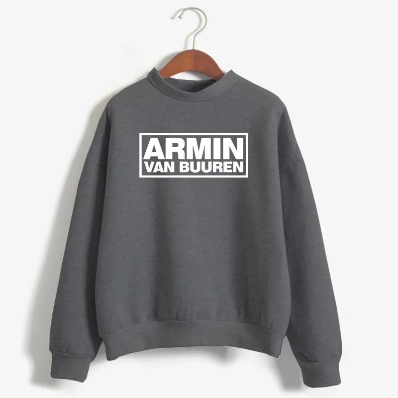 ARMIN VAN BUUREN Print Woman Sweatshirt Sweet Korean O-neck Knitted Pullover Thick Autumn Winter Candy Color Loose Girl Clothes