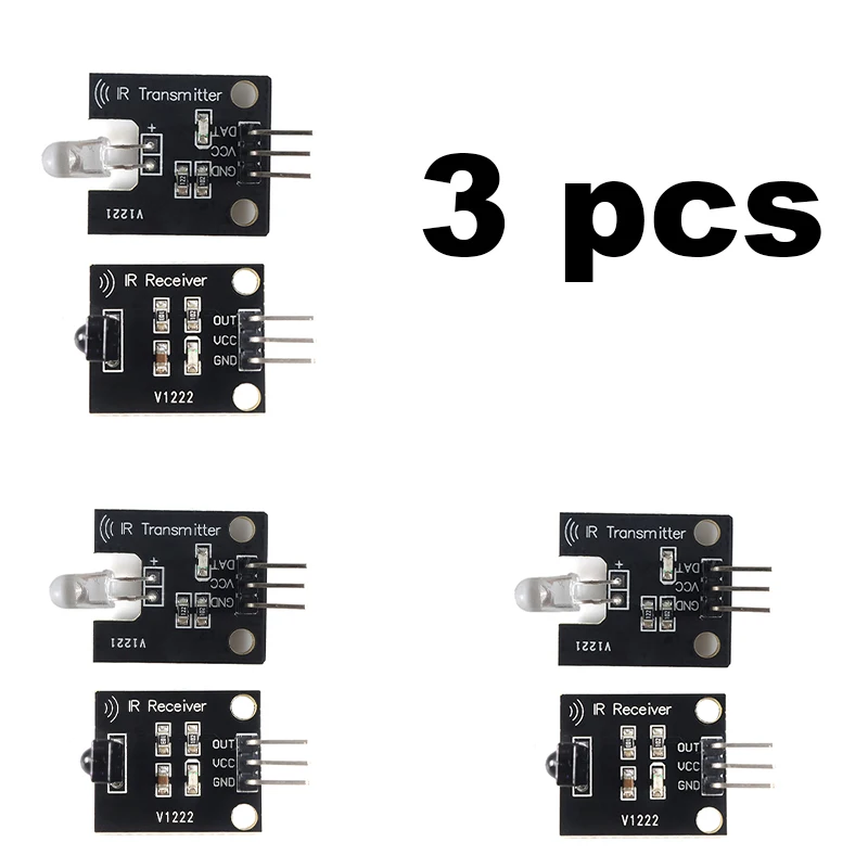 IR Infrarood Zender Ontvanger Module Kit voor Arduino 38KHz 10M Bereik 5V Leren Afstandsbediening signalen Smart Home RC Auto