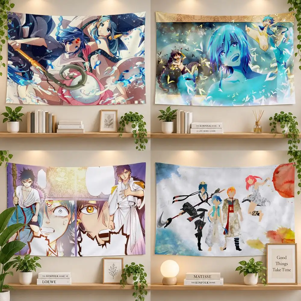 Anime Magi Labyrinth Magic Flags Personalized Banner Flag Room Dorm Camping Picnic Garage Bar Outdoor Wall Decor