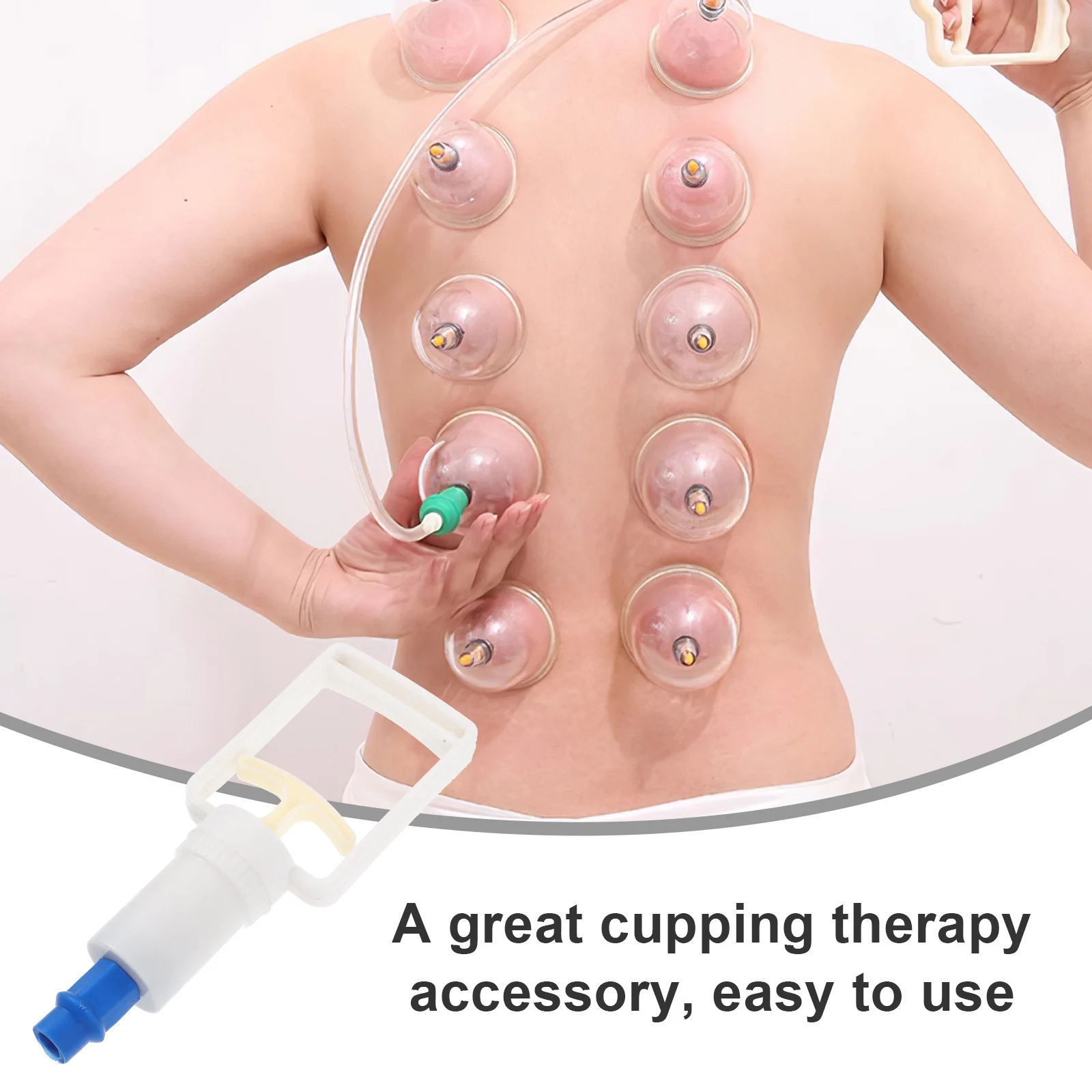 

Vacuum Cupping Tool Set with Hand Pump for Body Massage and Acupressure Therapy Pain Relief Muscle Recovery Treatment