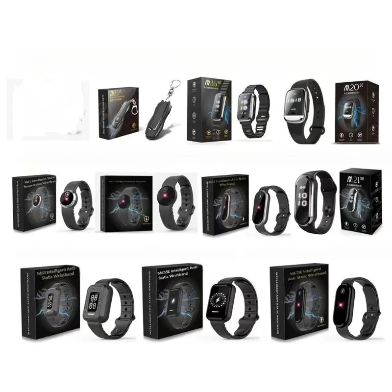 Single Portable Adult Anti-Static Wristband, Smart Wireless Adjustable Silicone, Body Static Elimination