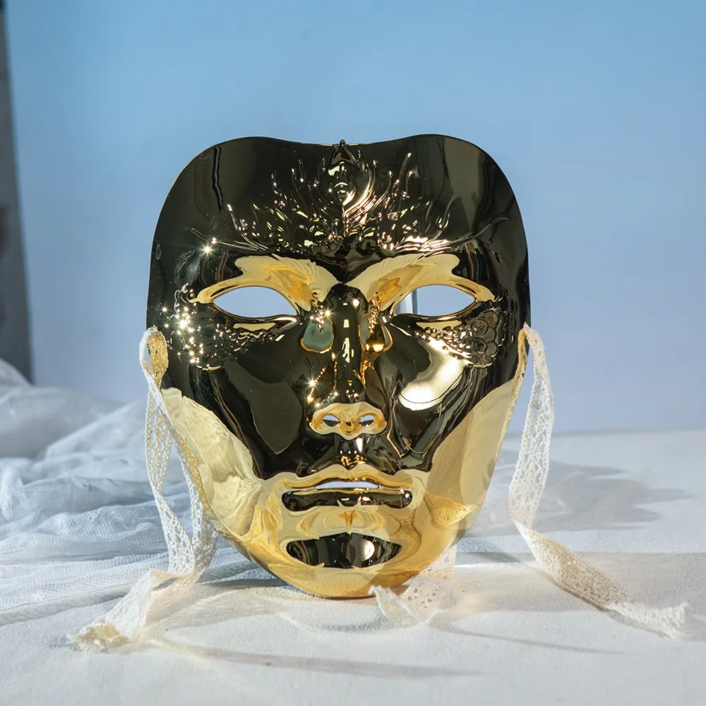 

Маскарадная маска для лица в древнем стиле, товары для вечеринок для мужчин и взрослых, маска для косплея, реквизит для выпускного вечера, маска для глаз, аниме, косплей Pros
