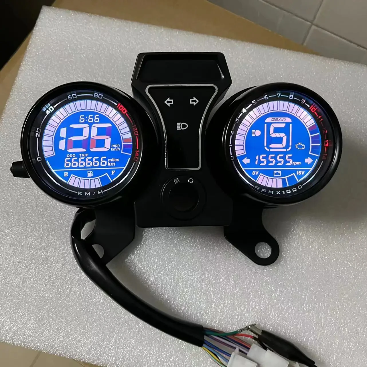 For Italika Ft150s/dt1 FT125 DT125 Honda CG150 CG200 Motorcycle Speedometer Tachometer LED digital meter Assembly