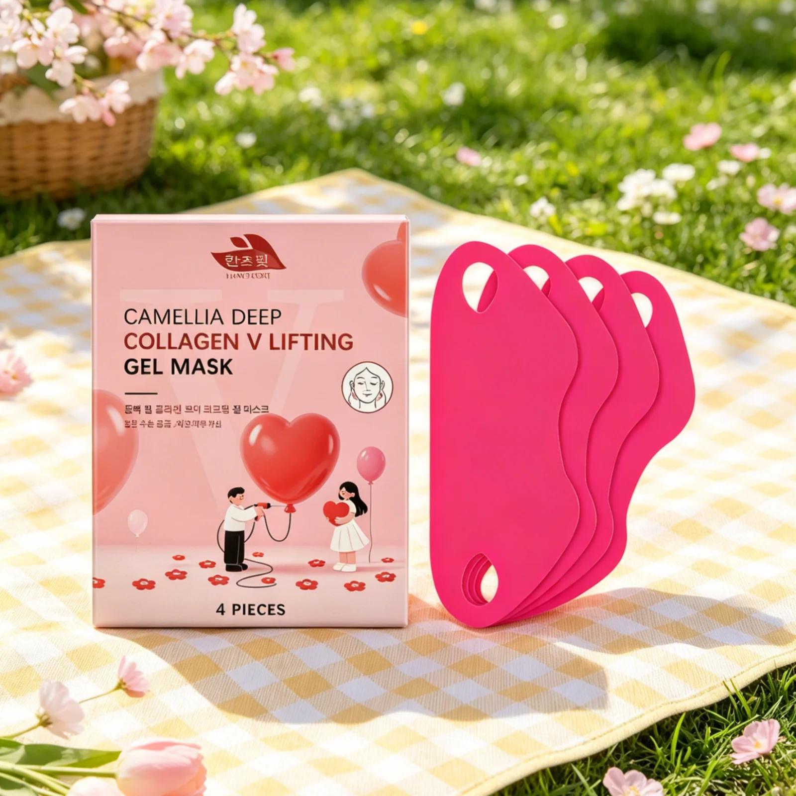 Hanchobit Collagen Mask Anti Wrinkle Smoothing Deeply Nourishing Revitalizing Skin Tightening Mild Hydrating V Line Lifting Mask