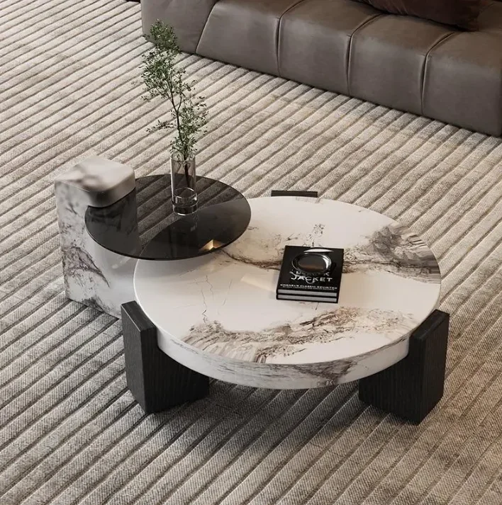 

#Natural marble coffee table living room home small apartment Italian modern