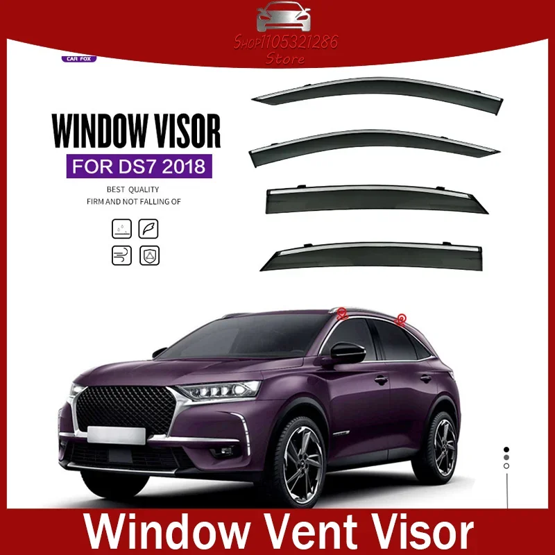 

Солнцезащитный козырек на боковое окно, солнцезащитный козырек на вентиляционное окно для Citroen DS7, защита от дождя или солнца, солнцезащитный козырек на заднее окно.