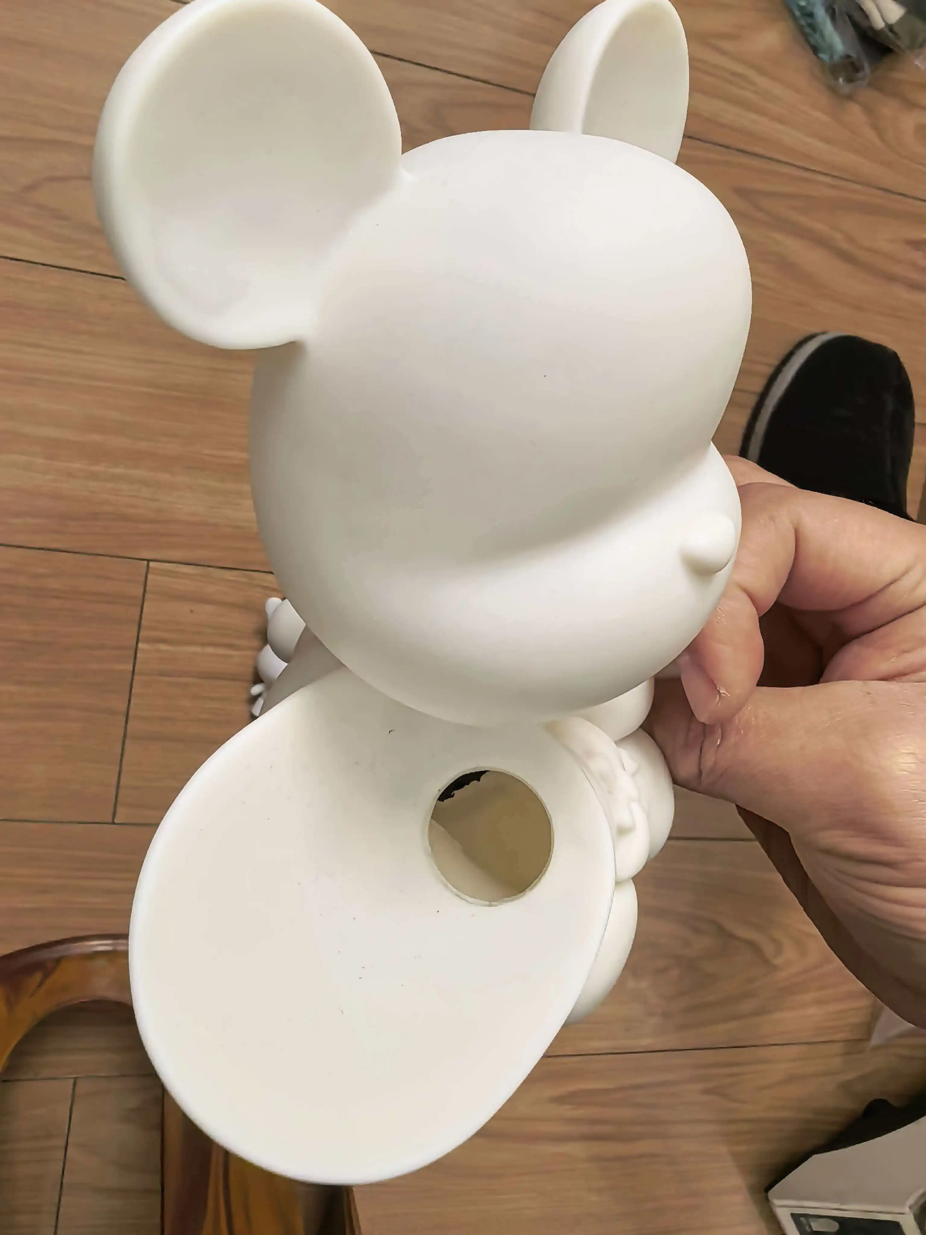 17cm Vase Bear Action figure DIY Kids Toys for Art Students White Dolls Do it Yourself Vinyl Art Toy Accessories