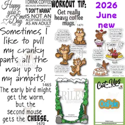 2026 May new animal Metal Cutting Dies and Clear Stamps cut die mold blade knife punch Scrapbook Paper craft stencils dies