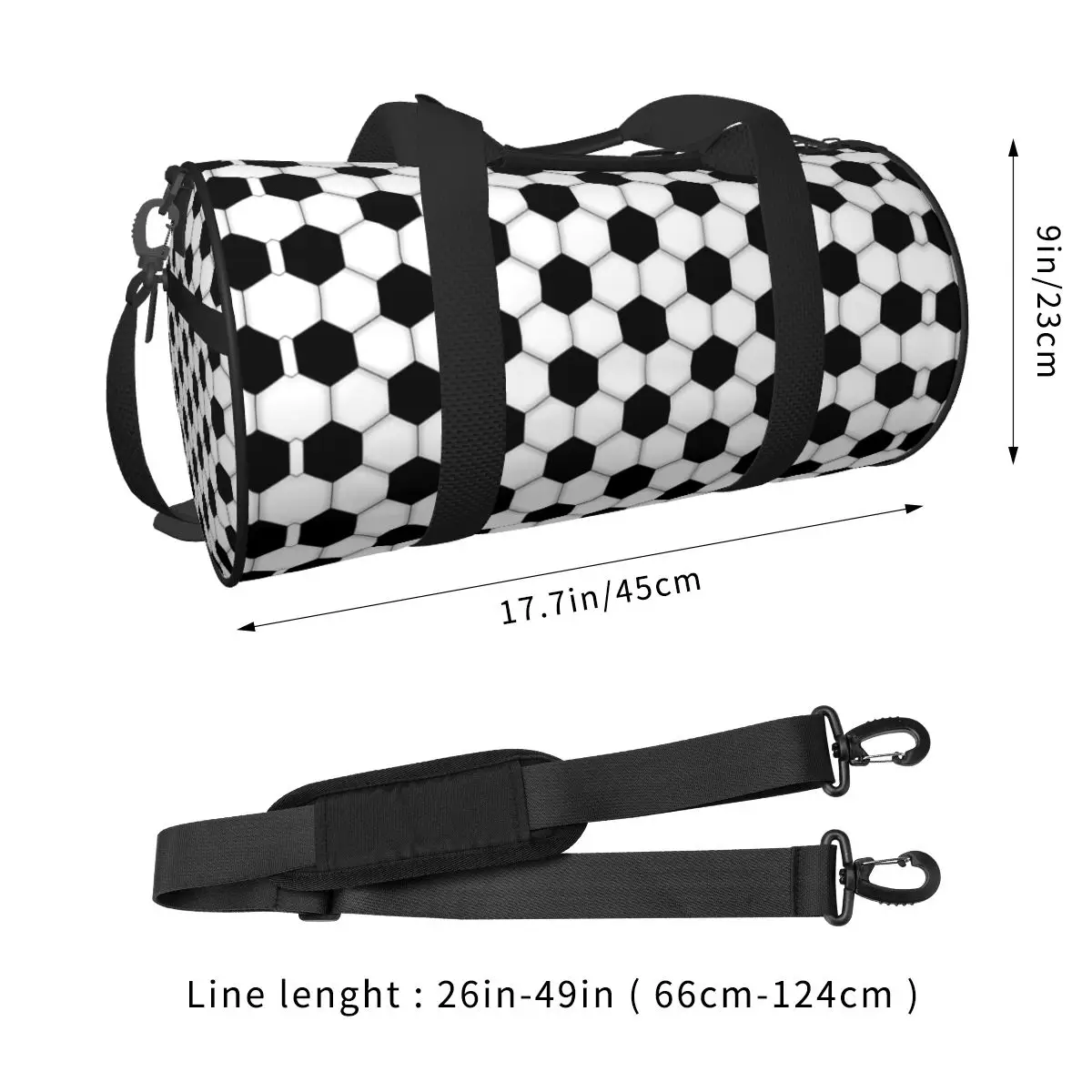 Soccer Pattern Sports Bags Sport Cool Luggage Gym Bag Gym Accessories Retro Handbags Couple Custom Outdoor Fitness Bag