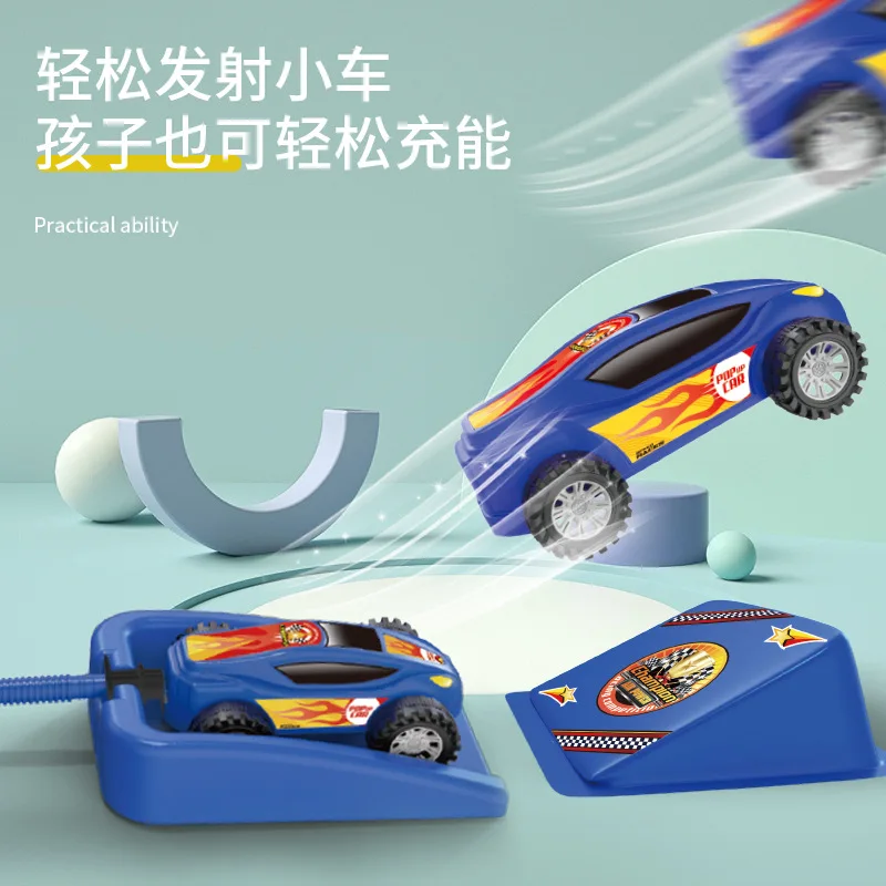 Explosive foot ejection rocket car children's outdoor competitive racing toy aerodynamic car