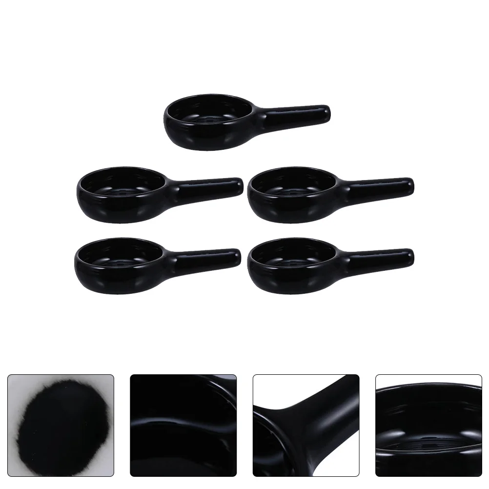 

5Pcs Spoon Ceramic Mini Tray Smooth Tealight Holder Aromatherapy Wax Warmer Fragrance Burner Tray