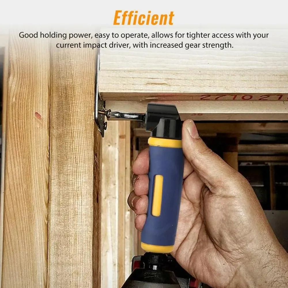 

90 Degree Right Angle Extension Screwdrive Blue Metal Right Angle Drill Adapter Multi Purpose Electric Tool