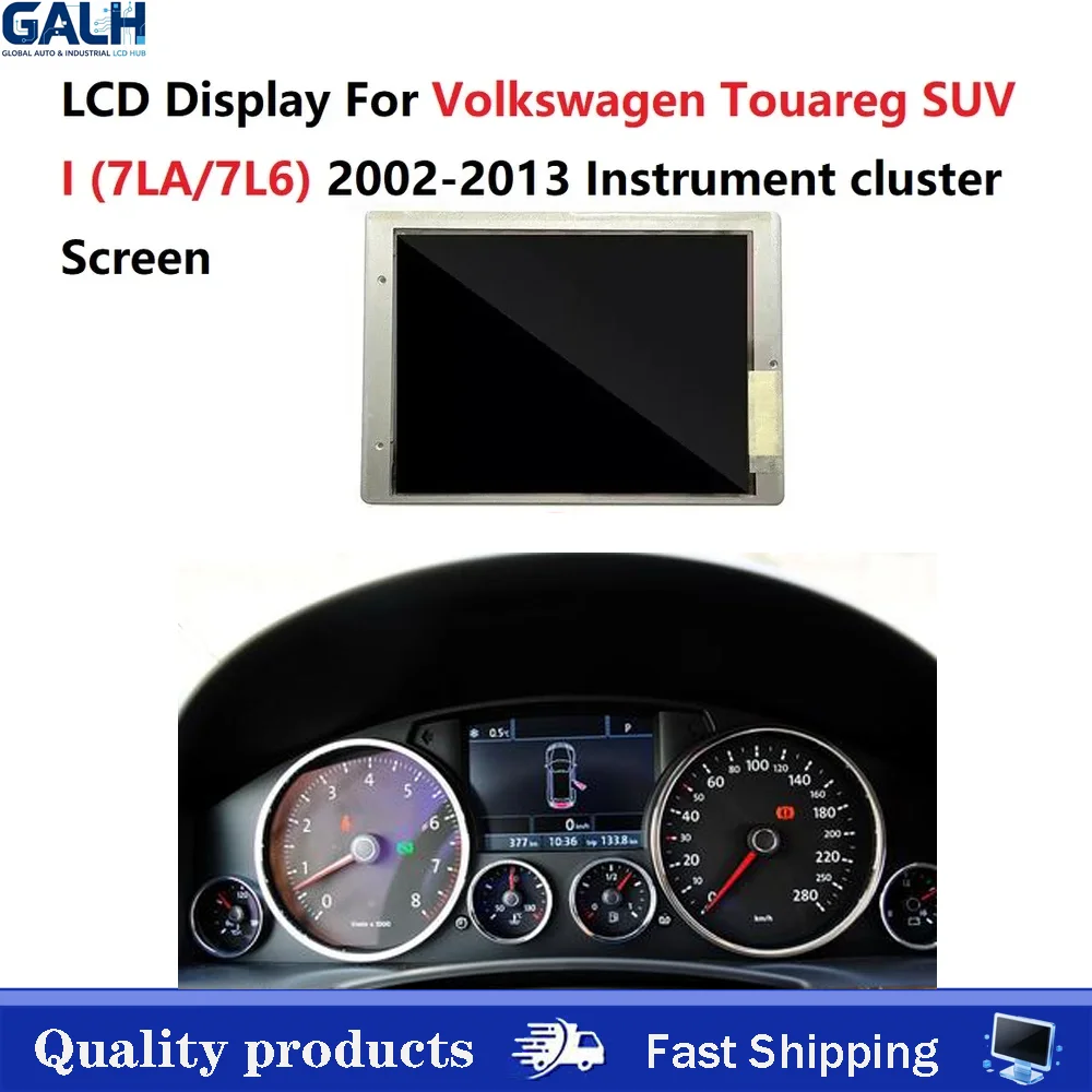 Original New 5 Inch LCD Display Screen For Volkswagen Touareg 2002-2009 SUV I (7LA/7L6) 2002-2013 Instrument Cluster LCD