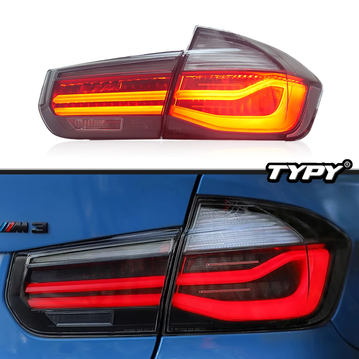 

TYPY Car Tail Lights For BMW 3 Series 2013-2019 LED Car Tail Lamps Daytime Running Lights Dynamic Turn Signals Car Accessories