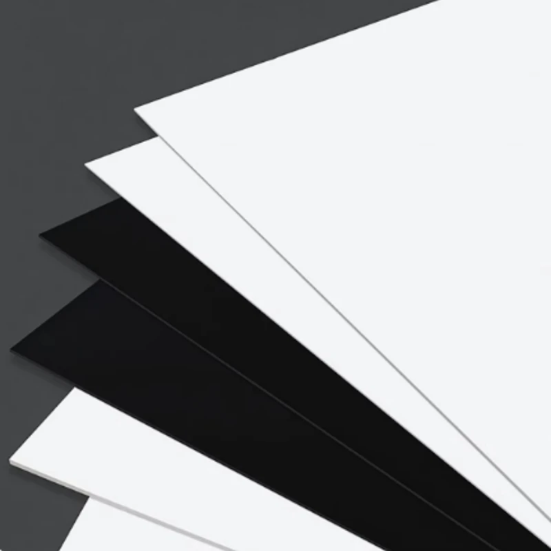 PVC Plastic Sheet Hard Rigid Board White Black Plastic Sheet Model Making Material Handmade Pad Panel Plate Thickness 0.2-5mm