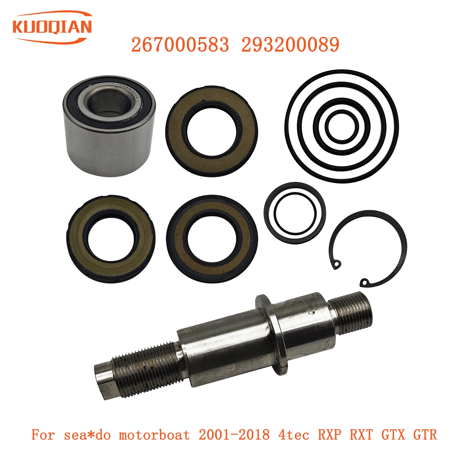 

Jet Pump Rebuild Kit Bearing Seal 267000583 293200089 For sea*do motorboat 2004-2018 4tec RXP RXT GTX GTR