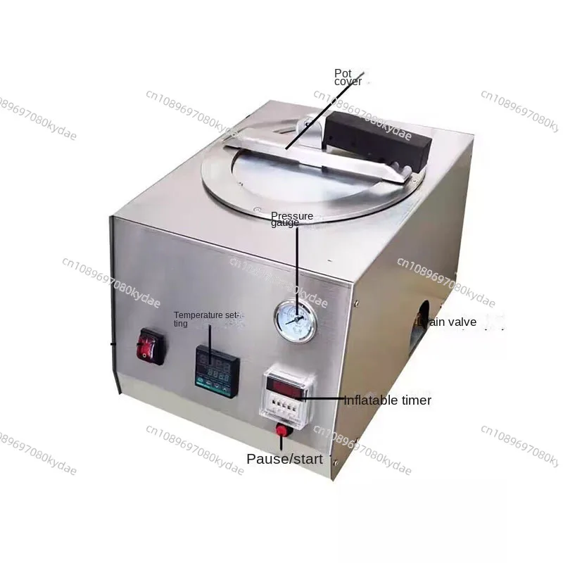 500W Dental Pressure Cooker Backwash Pressure Cooker Resin Polymerizer To Remove Air Bubbles Pressure Cooker Denture Processing