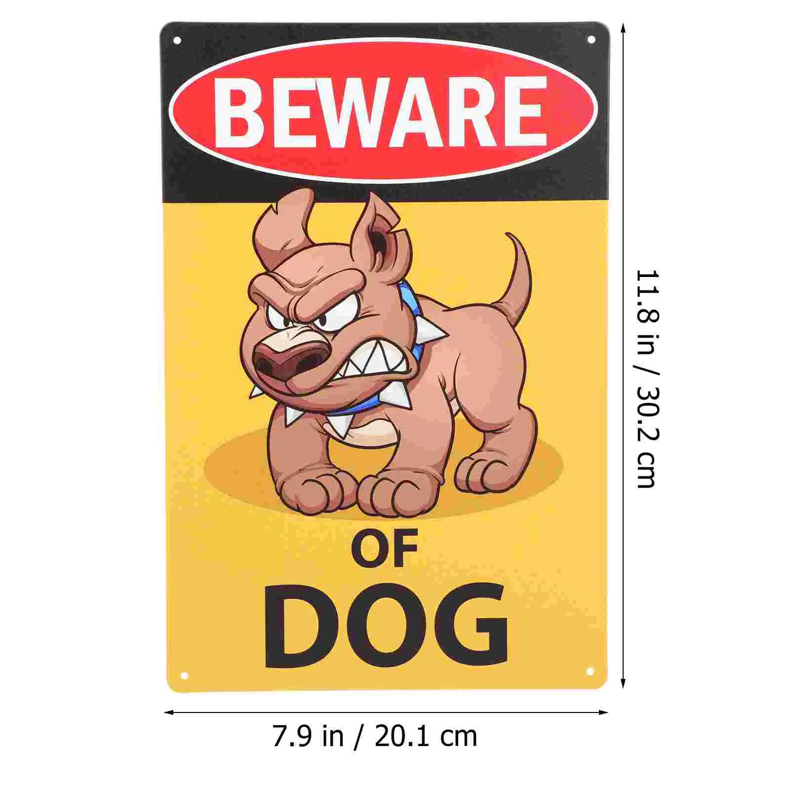 Warning Sign Emblems Vintage Decorative Beware of Dog Courtyard Painting Garden Iron Gardening Supplies