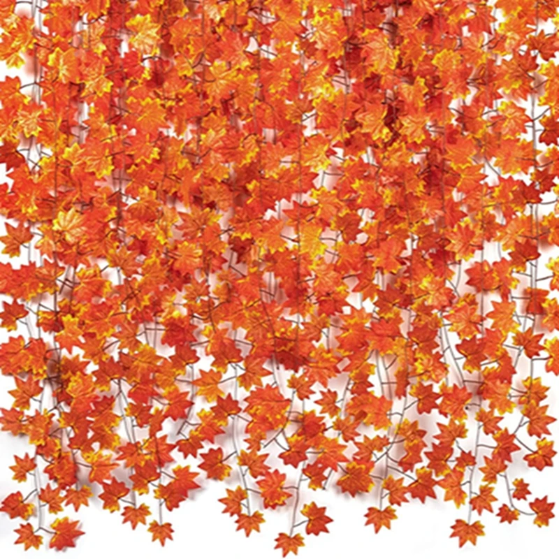 4,6/11M Künstliche Ahornblatt Girlande Gefälschte Pflanze Hängen Rebe Outdoor Garten Wand Hochzeit Halloween Dekoration Party wohnkultur