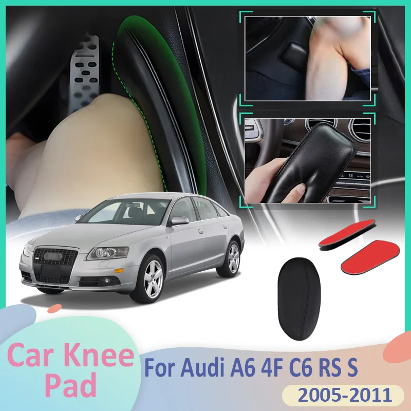 

Для Audi A6 4F C6 RS S 2005~2011 2008 автомобильный наколенник для ног из искусственной кожи центральный элемент управления локтевой подлокотник внутренняя поддержка