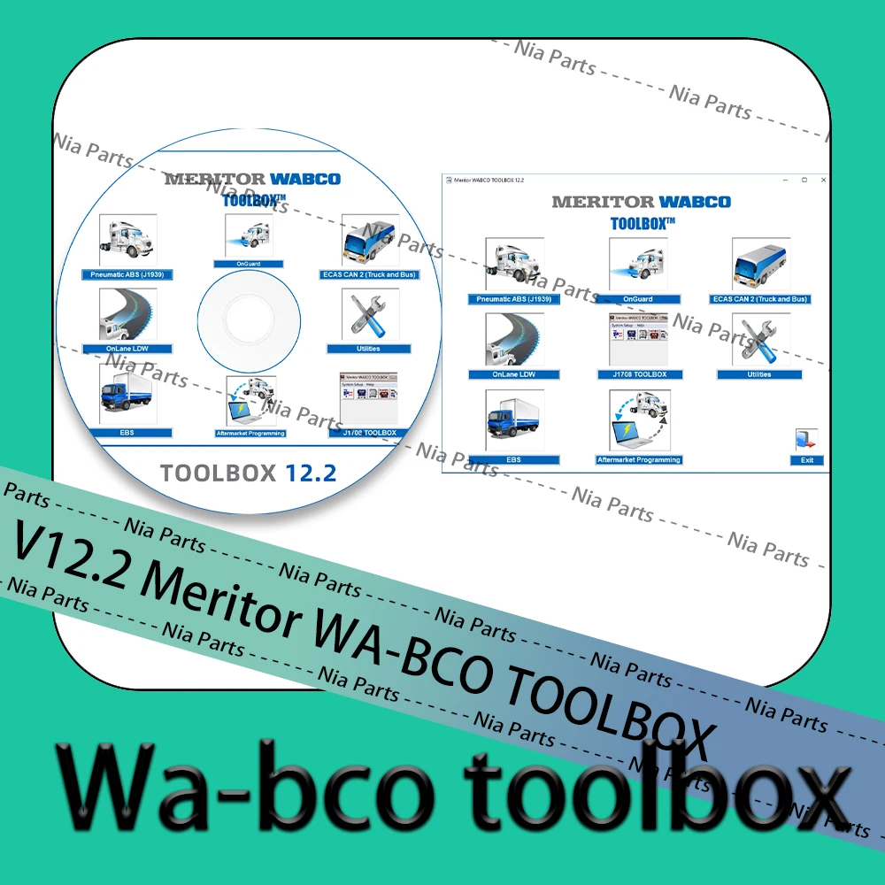 

Meritor WA-BCO TOOLBOX V12.2 scanner automotriz Automobiles and car parts diagnostic pour voiture Code reader Scanning tool VCI