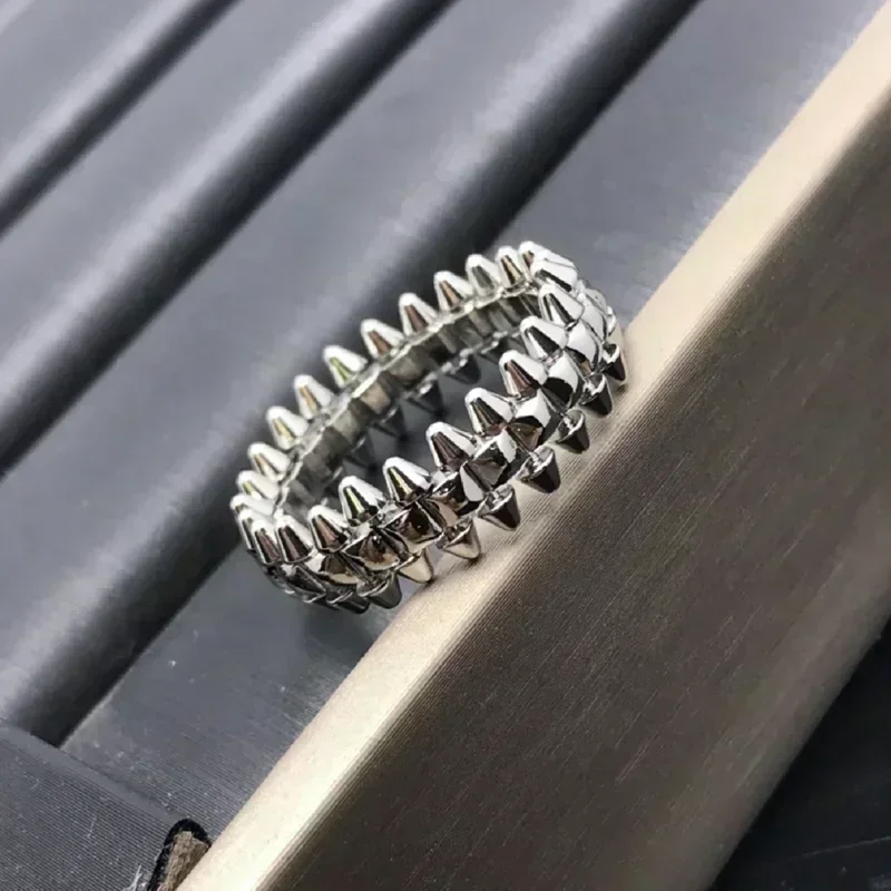 925 Sterling Silver High Quality Fashion Exquisite Riveted Ring Ladies Quality Luxury Jewelry Valentine'S Day Gift