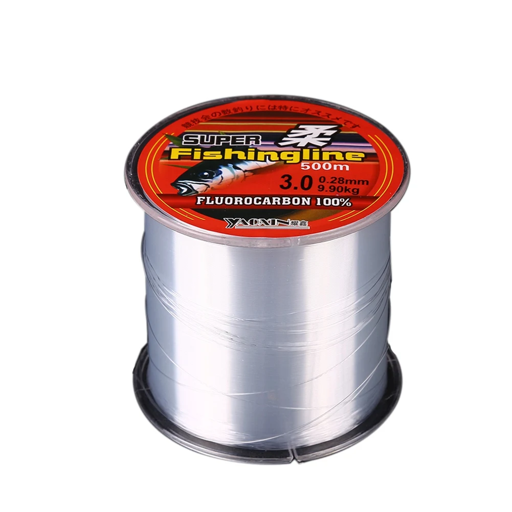 200/300/500m Angelschnur Superstarke Nylon-Fluorkohlenwasserstoff-Angelschnur ohne Leinen-Multifilament-Angelschnur