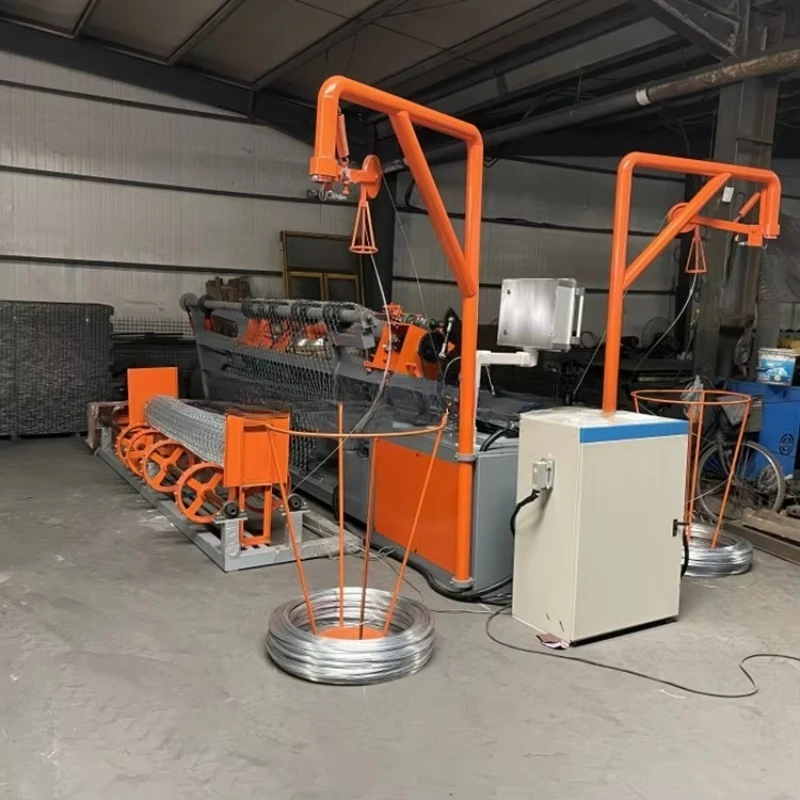 Customized PLC Fully Automatic Single Wire Chain Link Fence Machine Retail Construction Farm Used Pump Motor Gear Bea