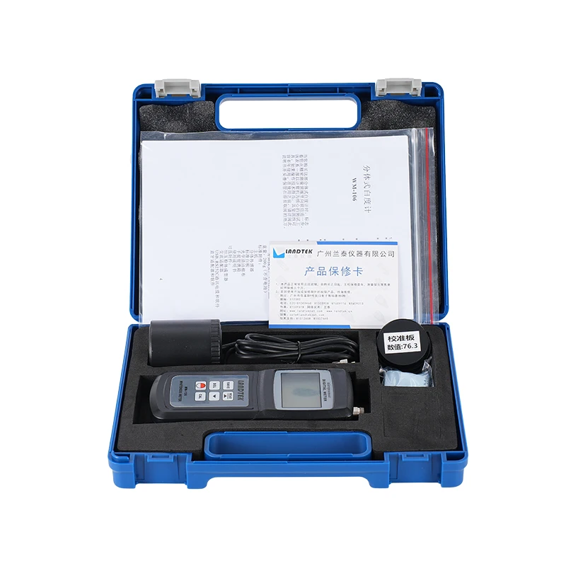 WM-106 Digital Whiteness Meter standard Range Portable 254 Data Memory 0-120%