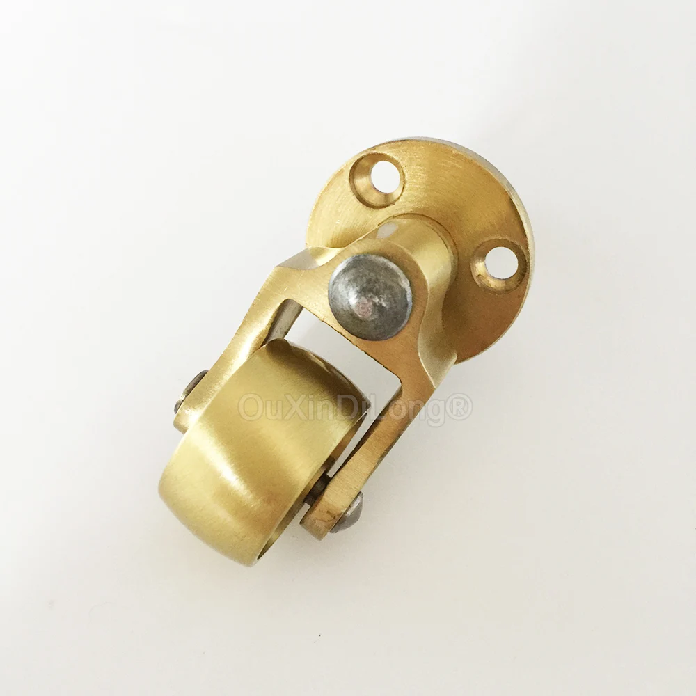 4PCS 1Inch Universal Brass Caster 360 Degree Rotation Threaded Stem Wheels for Furniture Trunk Box Trolley Cabinet Coffee Table