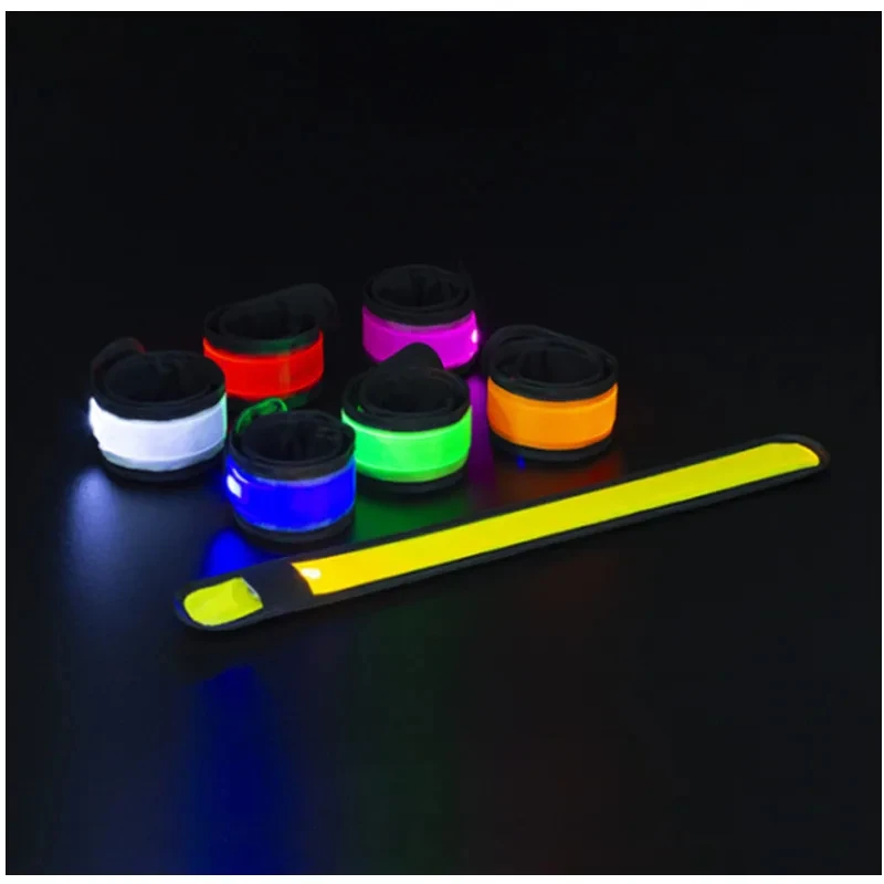 Outdoor Sports Night Running Armband LED Light Safety Belt Arm Leg Warning Wristband Cycling Bike Bicycle Party Glow Prop