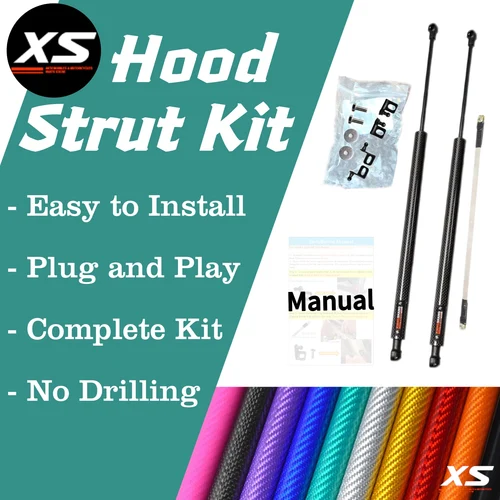 Imagen 2 del producto Puntales de capó para Mazda 3 Axela BP 2019-2025 Mazda3, soporte de elevación modificado, amortiguador, varillas amortiguadoras, accesorio de pistón de resorte de Gas