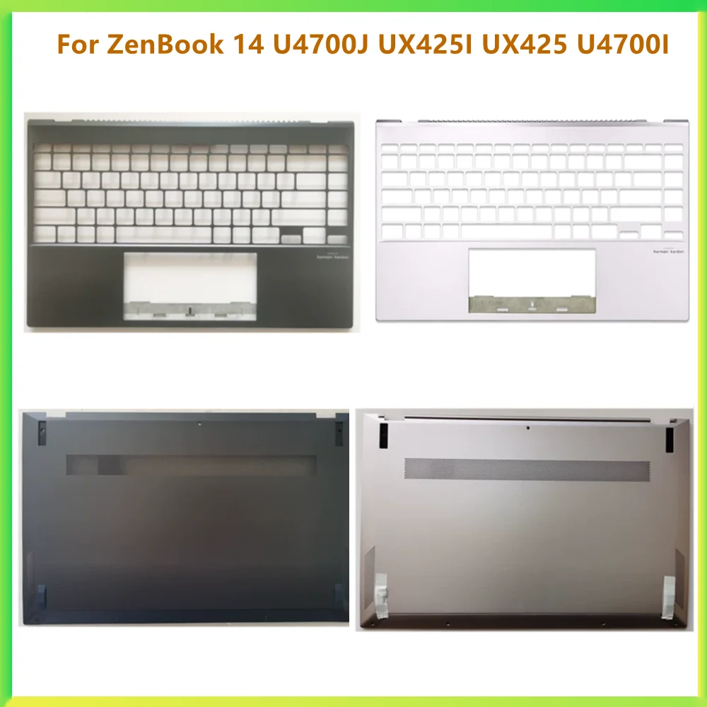 

New Laptop Top Case Palmrest Upper Bottom Carcass Housing Cover Case For ASUS ZenBook 14 U4700J UX425I UX425 U4700I Shell