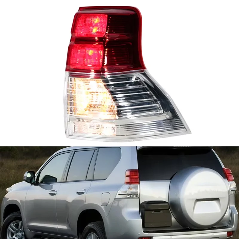 

Car Rear Tail Light For TOYOTA LAND CRUISER PRADO 2010 2011 2012 2013 Turn Signal Wraning Brake Taillight Without Bulbs