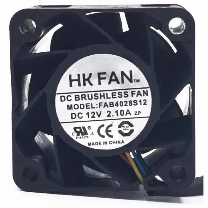 TT  HK FAN FAB4028S12 DC12V 2.10A 4028 4CM 4-Wire Cooling Fan