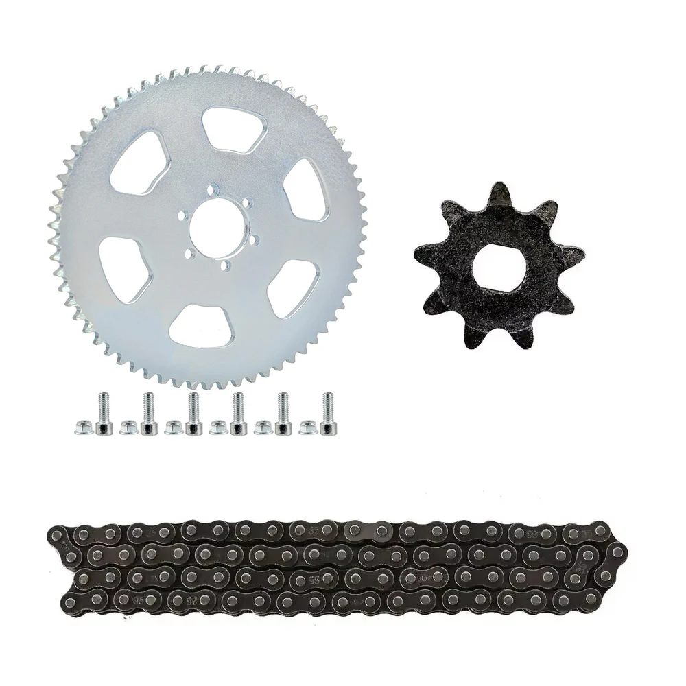 

TDPRO 9T Motor Sprocket #35 Chain 65T 37mm Rear Front Sprocket For Mini Bike ATV Quad Go Kart Drift Accessories