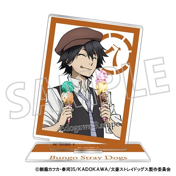 Anime Bungo Stray Dogs Edogawa Rampo Nakahara Chuya Cosplay Acrylic Figure Stand Cartoon Standing Sign Indicative Board Xmas