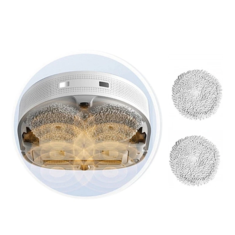 For Dreame Bot W10 / W10 Pro Mop Pad Spare Parts Robot Vacuum Self Cleaning Mop Cloths Replacement Accessories 6Pcs