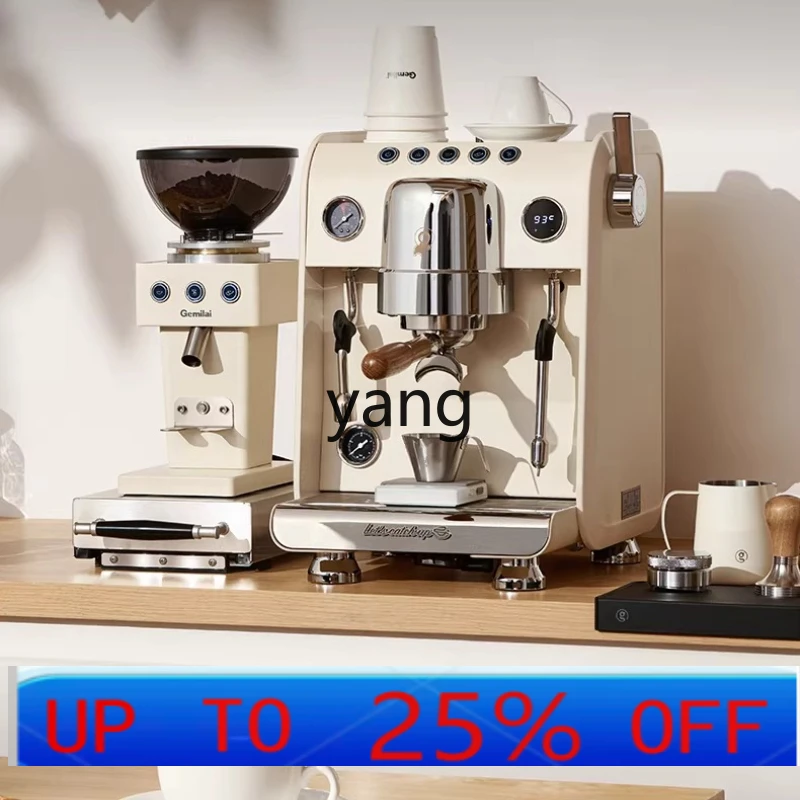 

Электрическая кофемолка YJQ 9015C для дома, 64 мм, для итальянского кофе, с двойным контейнером для зерен