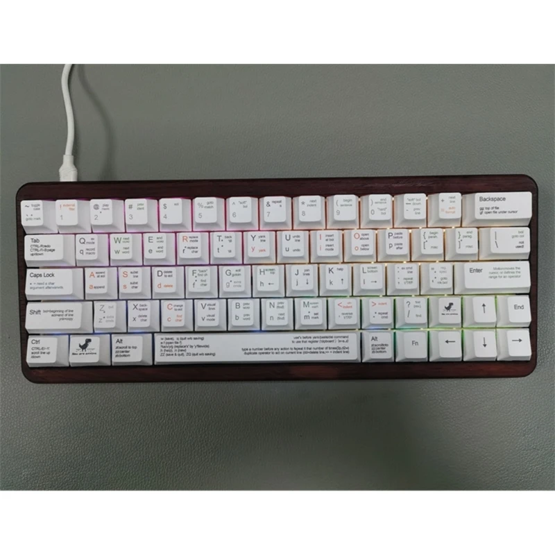 652F 129Keys Set Lengkap Pemrogram Profil Ceri Keycap PBT DyeSubbed Kustom