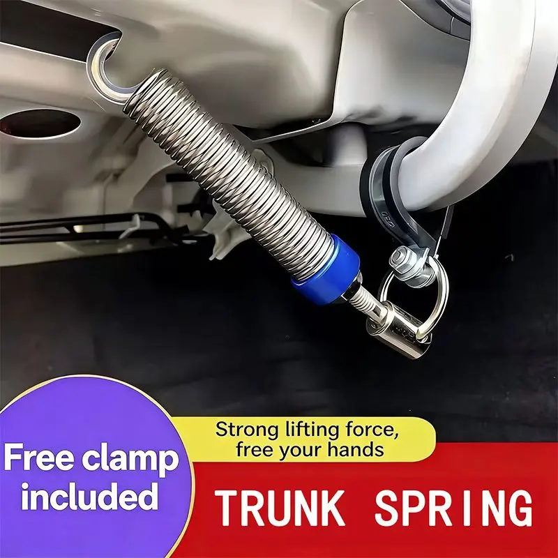 Adjustable Car Trunk Spring, Trunk Lid Automatic Lifting Assist Spring Universal Fit for Most Sedan Vehicles
