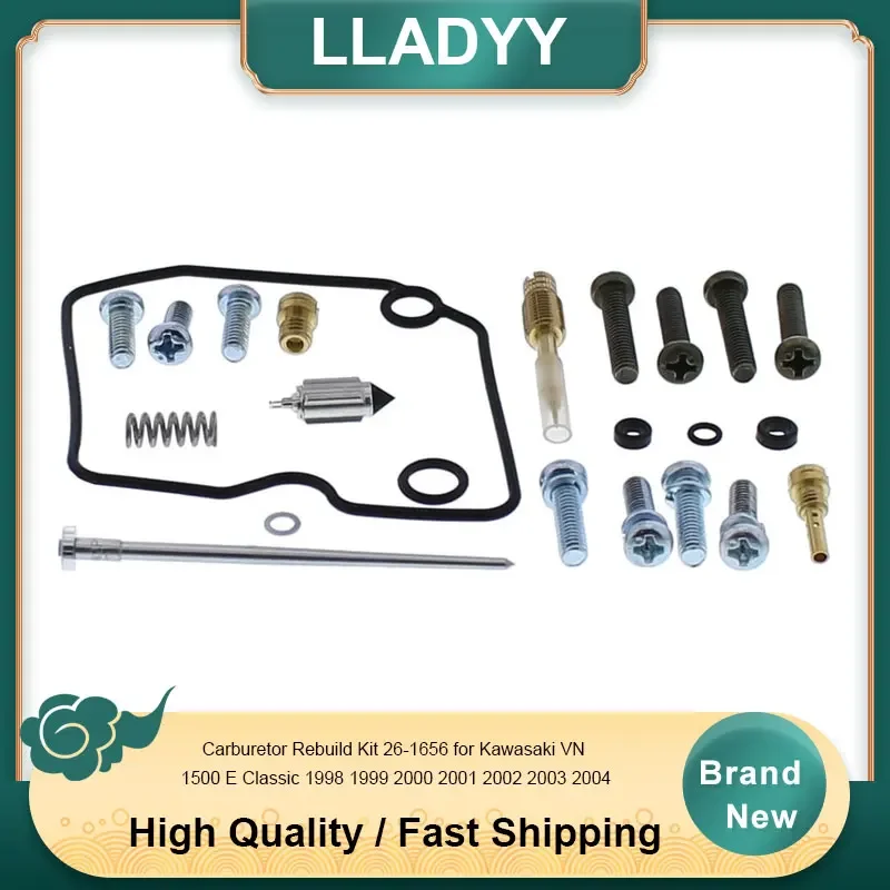 

Carburetor Rebuild Kit 26-1656 for Kawasaki VN 1500 E Classic 1998 1999 2000 2001 2002 2003 2004