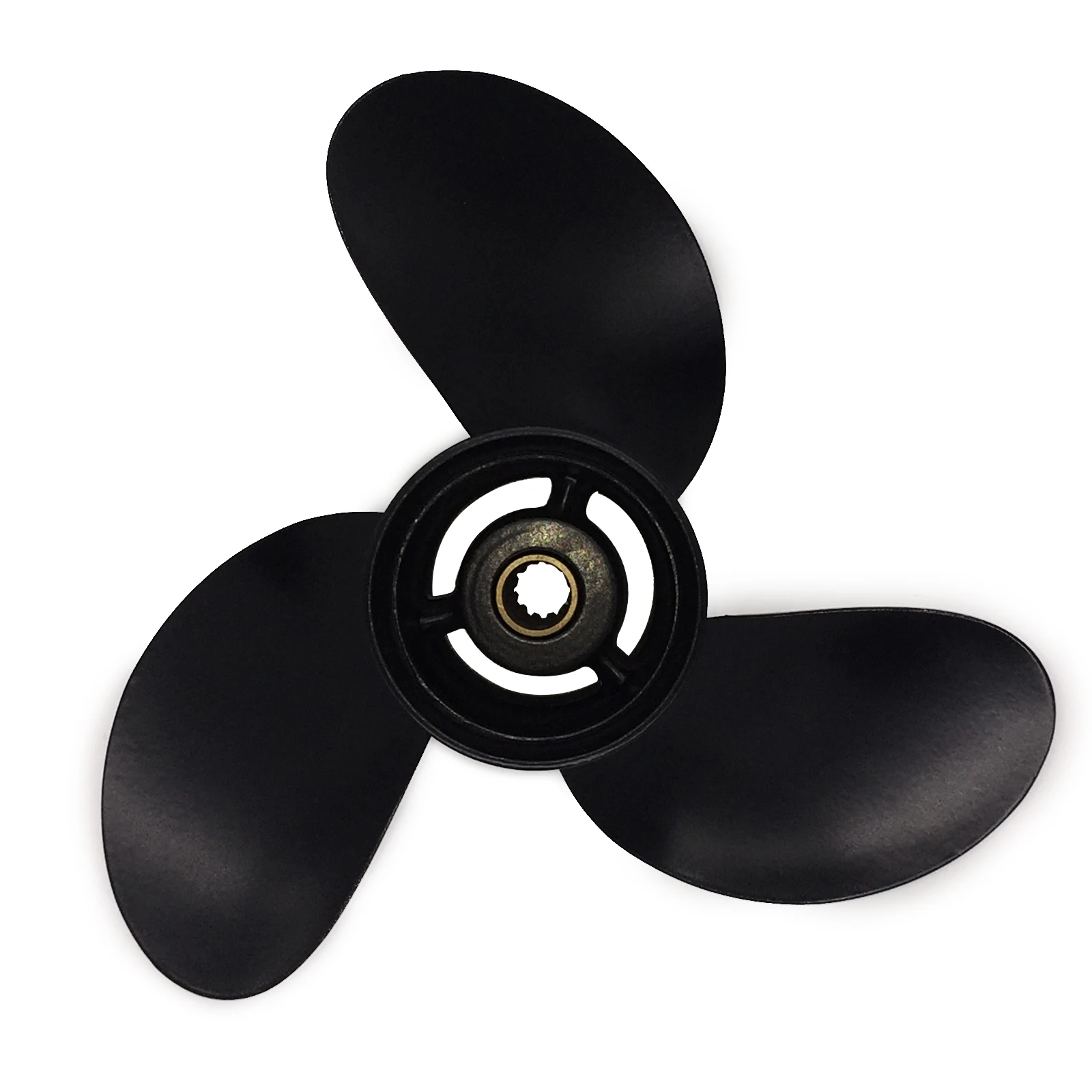 Boat Propeller 8.5x9.5 Fit for Mercury Outboard 8HP Aluminum Prop 12 Tooth Propel RH 8 1/2x9 1/2