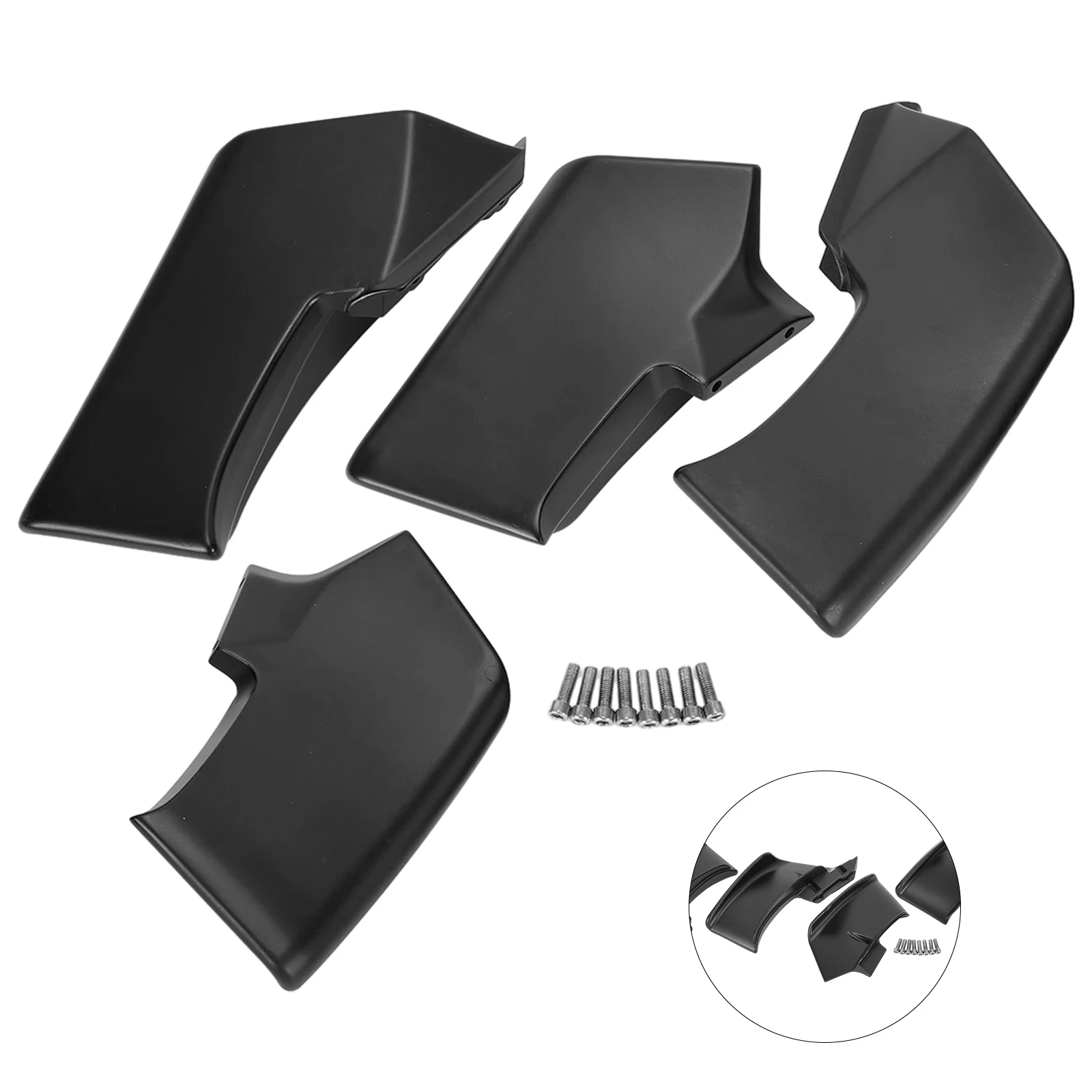 

4pcs Carbon Fiber Spoiler Fxed Winglets Wings Motorcycle Winglet Wing Kit For DUCATI Streetfighter V4/S/SP 2020-2023 V2/S 22-23