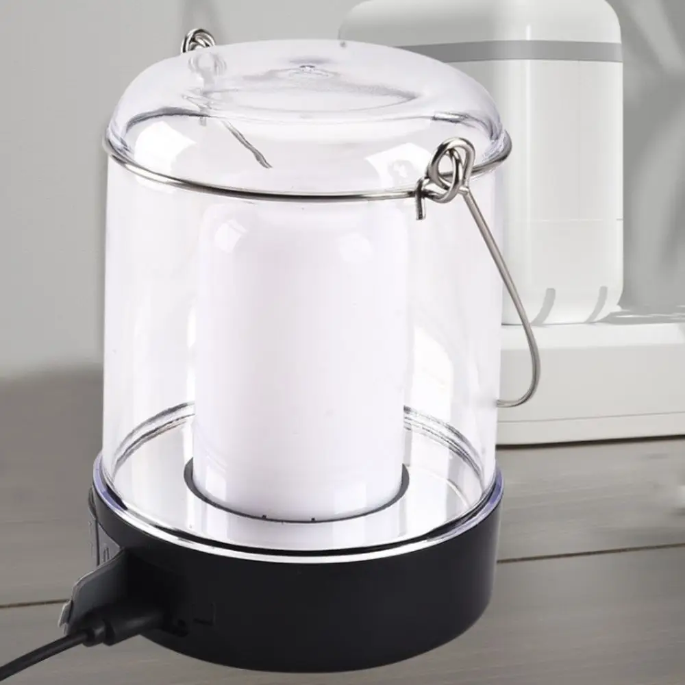 

USB Rechargeable LED Flashlight 3 Colors Touch Control LED Tent Lantern Compact Size Portable Design Emergency Light