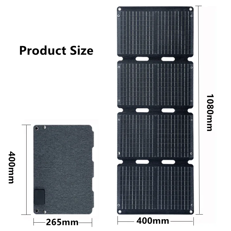 300W Foldable Solar Panel Kit 18V/5V Battery Charger Portable Folding Flexible Solar Panels for Outdoor Camping Power Station